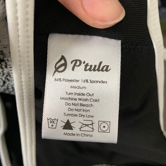 P’tula Pixel Strappy Sports Bra Womens Size Medium - Picture 11 of 13